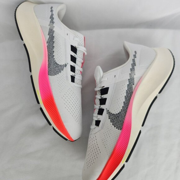 SIZE 15 MEN'S NIKE AIR ZOOM PEGASUS 38 DJ5397-100 RUNNING SNEAKERS WHITE PINK